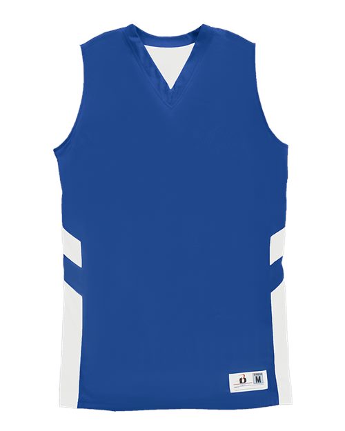 Alleson Athletic Women's B-Pivot Reversible Tank Top - Royal/ White