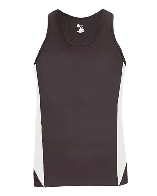 Alleson Athletic Women's Stride Singlet - Graphite/ White