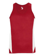 Alleson Athletic Women's Stride Singlet - Red/ White