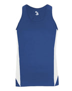 Alleson Athletic Women's Stride Singlet - Royal/ White