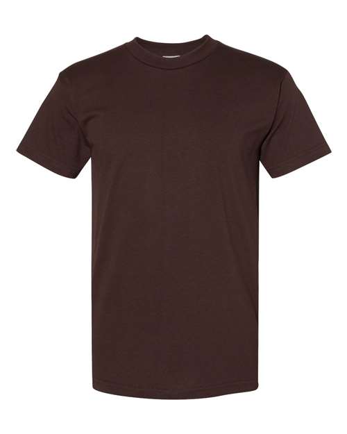 Bayside Unisex USA-Made Heavyweight T-Shirt (Part 1 of 3) - Chocolate