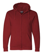 Bayside Unisex USA-Made Full-Zip Hooded Sweatshirt - Cardinal