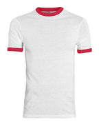 Augusta Sportswear Youth Ringer T-Shirt - White/ Red