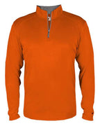 Badger Youth B-Core Quarter-Zip Pullover - Burnt Orange/ Graphite