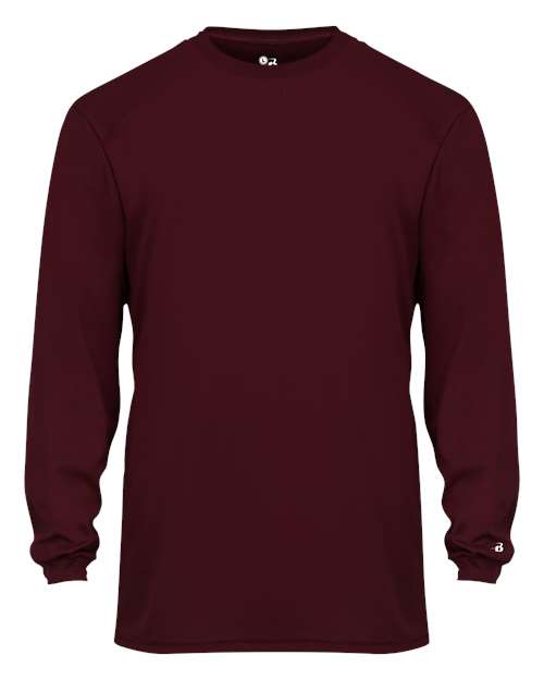 Badger Youth B-Core Long Sleeve T-Shirt - Maroon