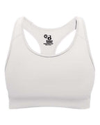 Badger Girls' B-Sport Bra Top - White