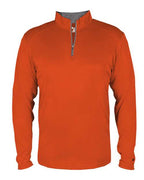 Badger Men's B-Core Quarter-Zip Pullover (Part 1 of 2) - Burnt Orange/ Graphite