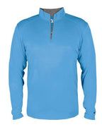Badger Men's B-Core Quarter-Zip Pullover (Part 1 of 2) - Columbia Blue/ Graphite