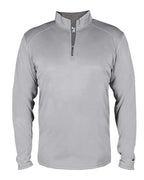 Badger Men's B-Core Quarter-Zip Pullover (Part 1 of 2) - Silver/ Graphite