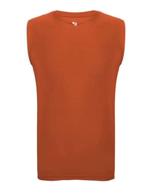 Badger Men's Pro-Compression Sleeveless T-Shirt - Burnt Orange