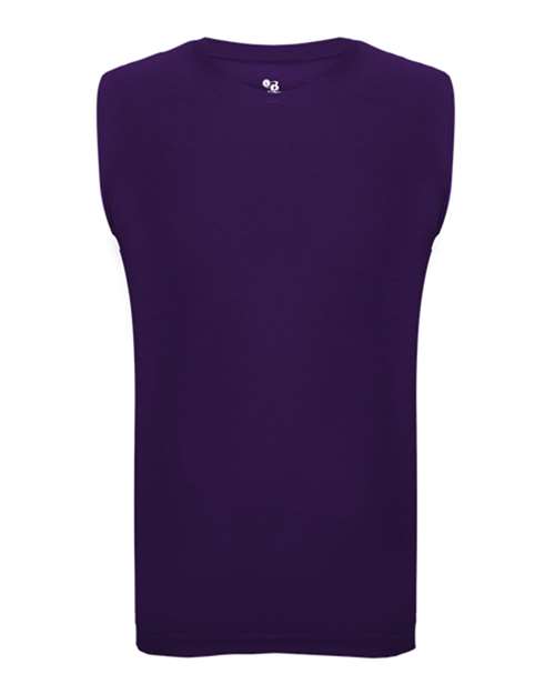Badger Men's Pro-Compression Sleeveless T-Shirt - Purple