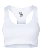 Badger Women's B-Sport Bra Top - White