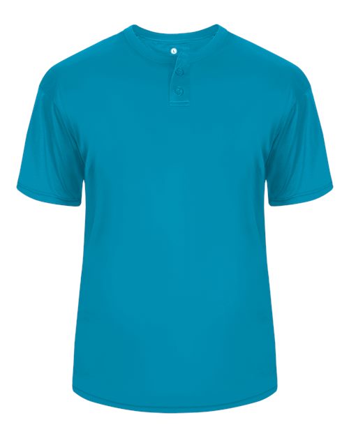 Alleson Athletic Men's B-Core Placket Jersey (Part 1 of 2) - Electric Blue