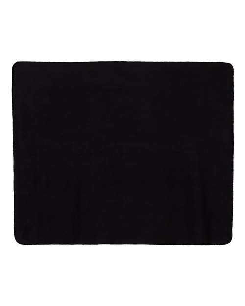 Alpine Fleece Fleece Throw Blanket - Black