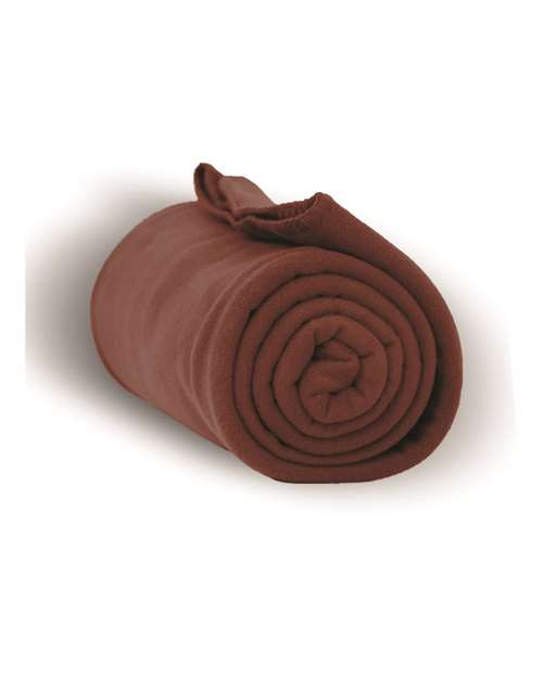 Alpine Fleece Fleece Throw Blanket - Brown