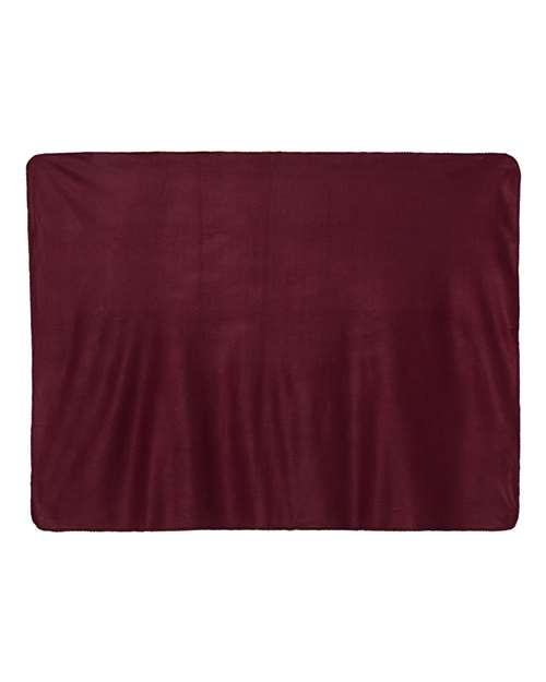 Alpine Fleece Fleece Throw Blanket - Burgundy