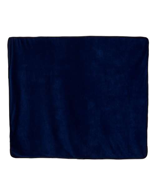 Alpine Fleece Polyester/Nylon Picnic Blanket - Navy