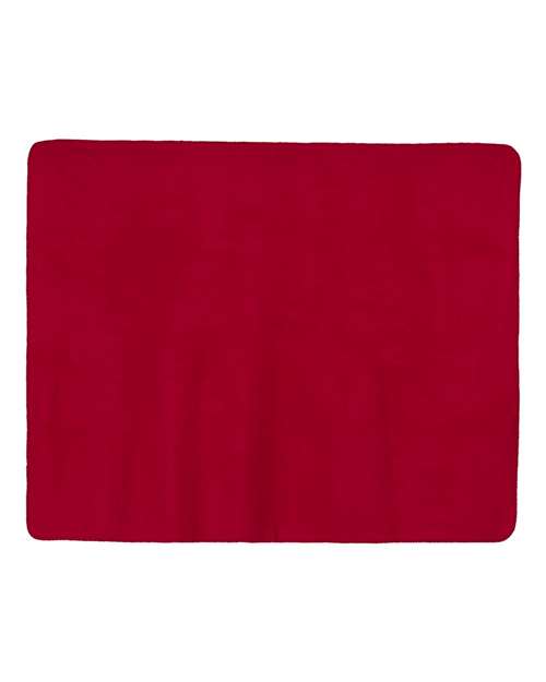 Alpine Fleece Polyester/Nylon Picnic Blanket - Red
