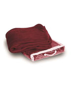 Alpine Fleece Micro Coral Fleece Blanket - Burgundy
