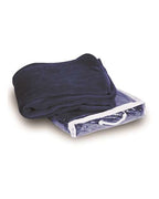 Alpine Fleece Micro Coral Fleece Blanket - Navy