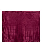 Alpine Fleece Micro Mink Sherpa Blanket - Burgundy