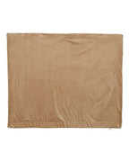 Alpine Fleece Micro Mink Sherpa Blanket - Camel