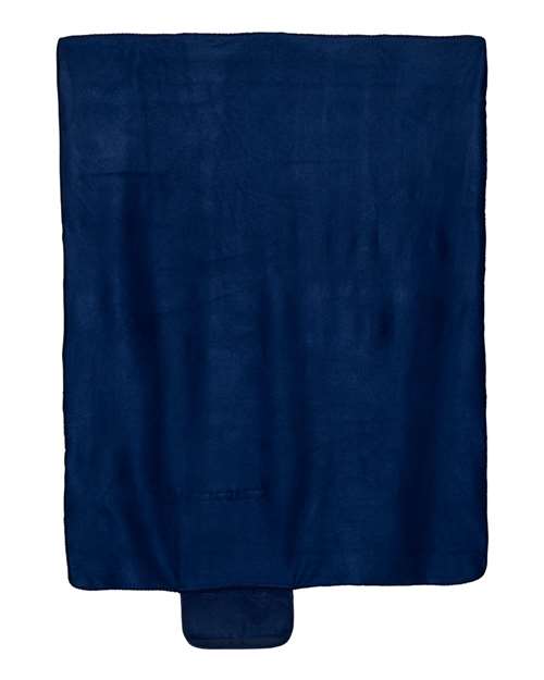 Alpine Fleece Roll Up Blanket - Navy
