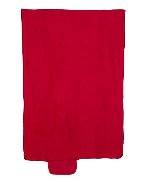 Alpine Fleece Roll Up Blanket - Red