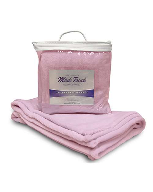 Alpine Fleece Mink Touch Luxury Baby Blanket - Baby Pink