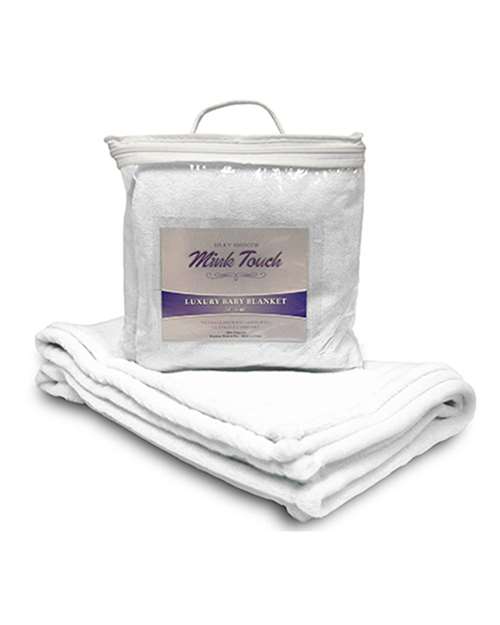 Alpine Fleece Mink Touch Luxury Baby Blanket - Pure White