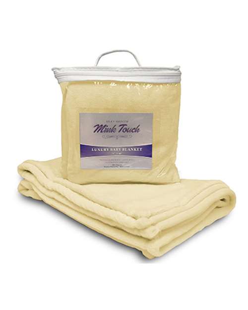 Alpine Fleece Mink Touch Luxury Baby Blanket - Soft Yellow