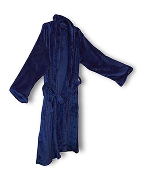 Alpine Fleece Unisex Mink Touch Luxury Robe - Navy