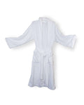 Alpine Fleece Unisex Mink Touch Luxury Robe - White