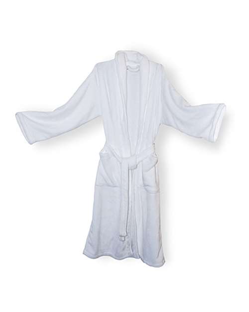 Alpine Fleece Unisex Mink Touch Luxury Robe - White