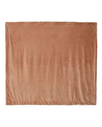 Alpine Fleece Oversized Mink Sherpa Blanket - Camel