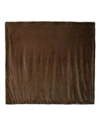 Alpine Fleece Oversized Mink Sherpa Blanket - Chocolate