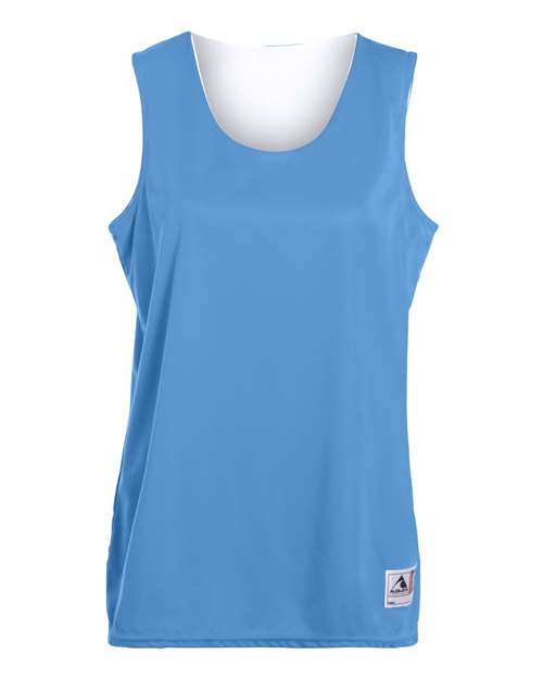 Augusta Sportswear Women's Reversible Wicking Tank Top - Columbia Blue/ White