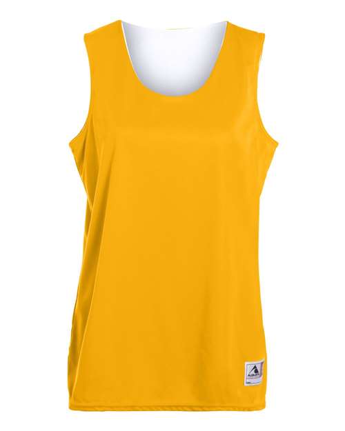 Augusta Sportswear Women's Reversible Wicking Tank Top - Gold/ White