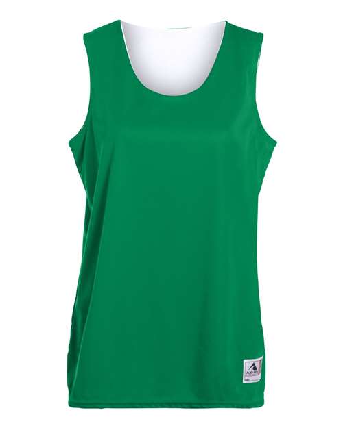 Augusta Sportswear Women's Reversible Wicking Tank Top - Kelly/ White