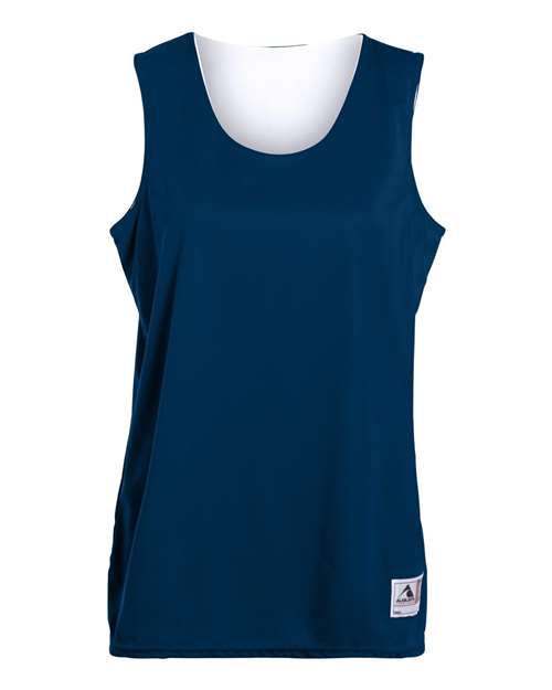 Augusta Sportswear Women's Reversible Wicking Tank Top - Navy/ White