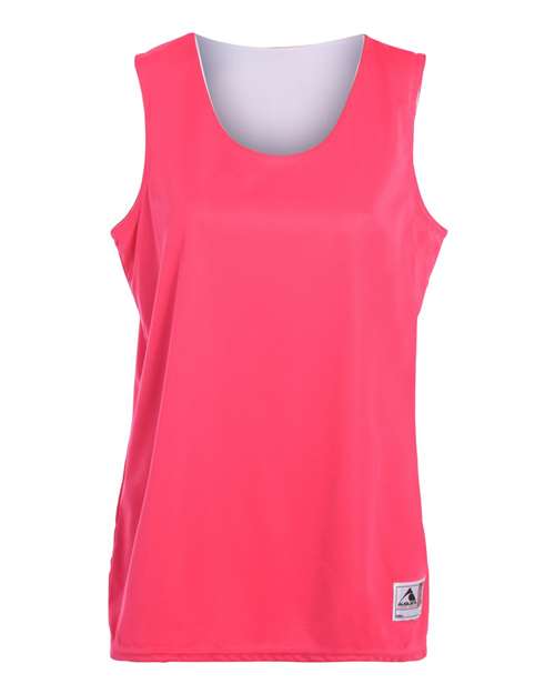 Augusta Sportswear Women's Reversible Wicking Tank Top - Power Pink/ White
