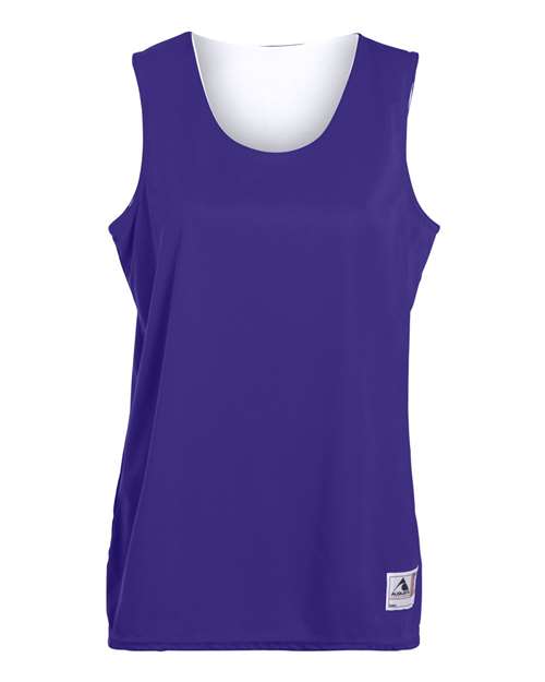 Augusta Sportswear Women's Reversible Wicking Tank Top - Purple/ White
