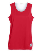 Augusta Sportswear Women's Reversible Wicking Tank Top - Red/ White