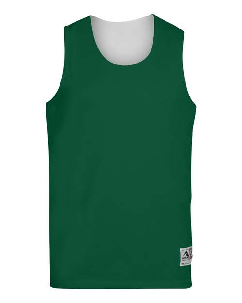 Augusta Sportswear Unisex Reversible Wicking Tank Top (Part 1 of 2) - Dark Green/ White