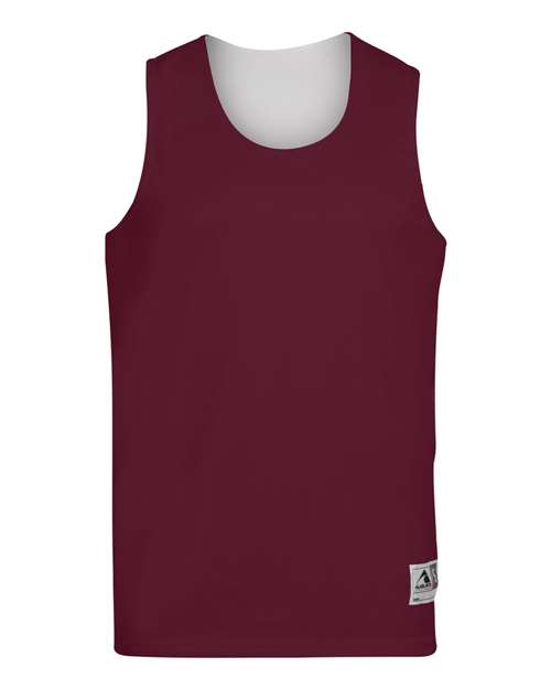 Augusta Sportswear Unisex Reversible Wicking Tank Top (Part 1 of 2) - Maroon/ White