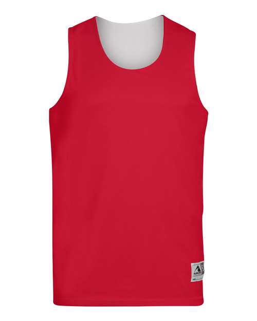 Augusta Sportswear Unisex Reversible Wicking Tank Top (Part 2 of 2) - Red/ White