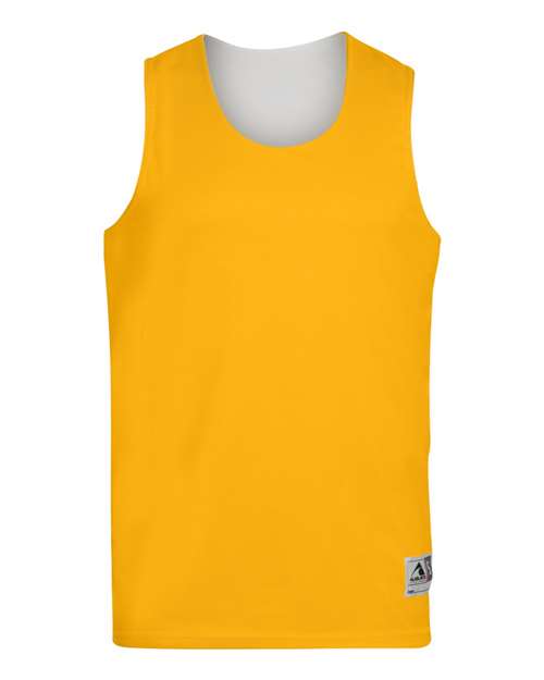 Augusta Sportswear Youth Reversible Wicking Tank Top - Gold/ White
