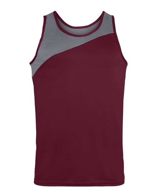 Augusta Sportswear Men's Accelerate Jersey - Maroon/ Graphite
