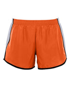Augusta Sportswear Women's Pulse Team Running Shorts - Orange/ White/ Black