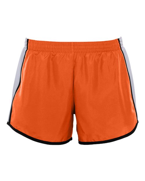 Augusta Sportswear Women's Pulse Team Running Shorts - Orange/ White/ Black